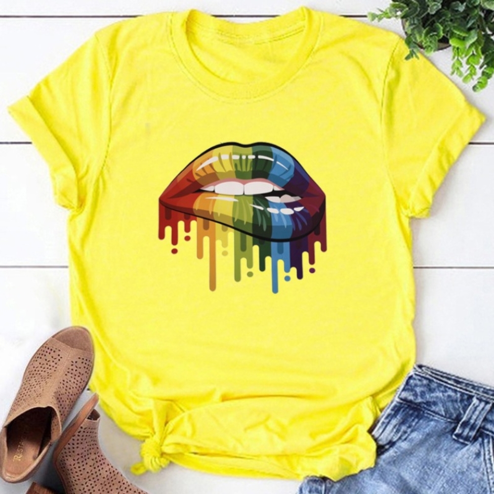 💛🧡 Dripping Lips- Yellow 💚💙